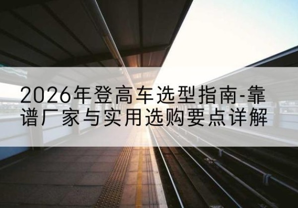 习水登高车厂家推荐-2026年登高车选型指南-靠谱厂家与实用选购要点详解